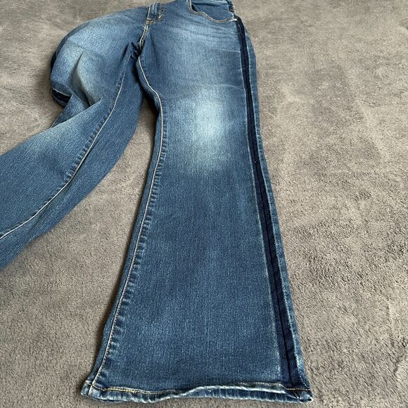 Levi's 725 Waterless High Rise Bootcut Blue Flared Denim Jeans Women's Size 32 - Picture 5 of 13